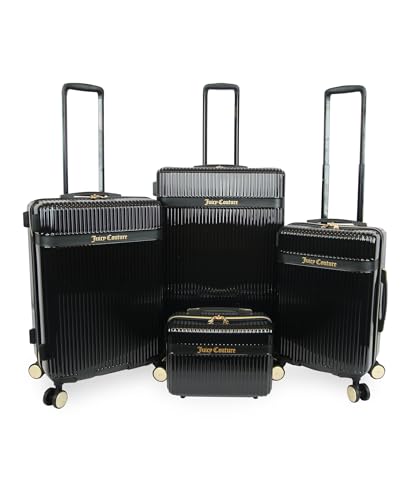 Juicy Couture Adeline Hardside 4pc Set - 21", 25", 29" and 13" vanity case