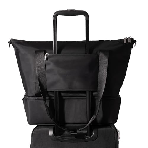 Baggallini Park Ave Overnight Tote - Lightweight 14"x20" Travel Essential Weekender Tote Bag for Women