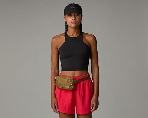 THE NORTH FACE Terra Lumbar Hiking Hip Pack - 1 Liter Storage Belt Bag, Water Repellent Finish, Adjustable Strap, Utility Brown/Khaki Stone, One Size