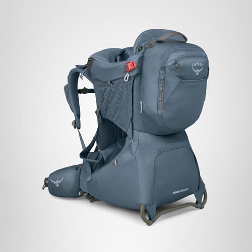 Osprey Poco Premium Child Carrier Backpack - Adjustable Travel Baby Seat with Sunshade - Hiking Carrier for Toddlers, Tidal Blue