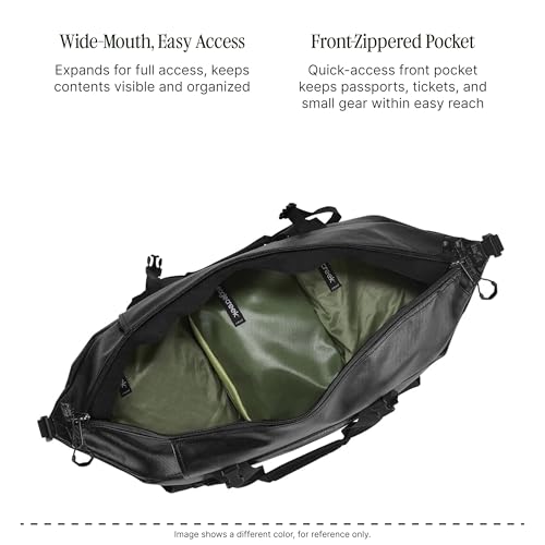 Eagle Creek Migrate 40L Duffel Bag Lightweight, Durable Travel Duffel Weather-Resistant Fabric Comfortable Shoulder Straps - Rush Blue