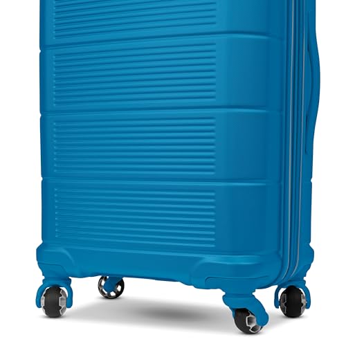 American Tourister Stratum 2.0 Expandable Hardside Luggage with Spinner Wheels, Adriatic Sea, 3-Piece Set (20/24/28)