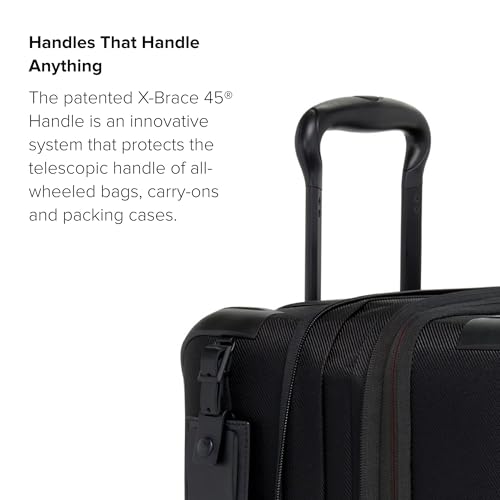 TUMI - Aerotour 4 Wheel Expandable Luggage - Men's and Women's Lightweight Business and Leisure Travel Suitcase - 21.75" Continental Expandable Carry-On, Black