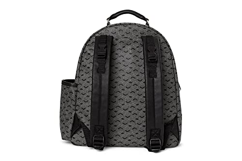 Skip Hop Greenwich Easy Access Diaper Bag Backpack with Changing Pad and Stroller Straps, Deco Saffiano