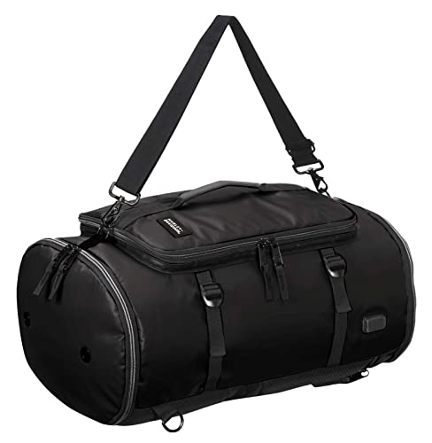 Harley-Davidson Water-Resistant Travel Hybrid Duffel Bag/Backpack - Black
