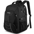 Extra Large Backpack for Men 55L,18.4Inch Travel Laptop Backpack with USB Charging Port Business Flight Approved Carry On Backpack,TSA Big Capacity Heavy Duty Computer Bag College Bookbag,Black