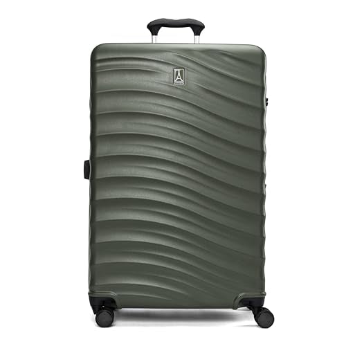 Travelpro Maxlite Air V2 Hardside Expandable Checked Luggage, 8 Spinner Wheels, Lightweight Hard Shell Suitcase, TSA lock, Slate Green, Checked Large 28-Inch