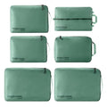 Eagle Creek Pack-It Isolate Extended Stay Set - Includes Shoe Sack, M Clean/Dirty Cube, 2x M Isolate Cube & 2x L - Travel Essentials - Willow Green