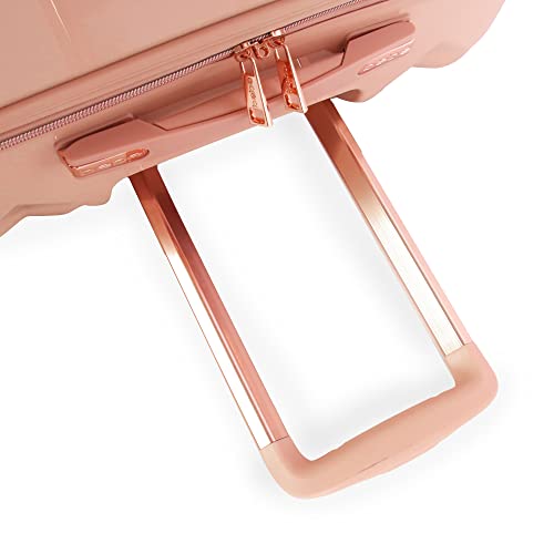BEBE Women's Luggage Hardside Spinner, Rose Gold, Check-in 29''