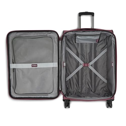 Samsonite Ascella 3.0 Softside Expandable Luggage with Spinner Wheels, 3-Piece Set (20/25/28), Mauve Haze