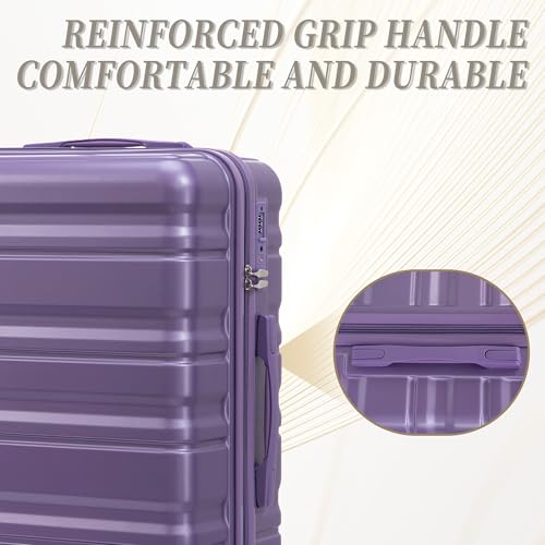 3-Piece ABS Hardshell Suitcase Sets Lightweight, Tough & Scratch-Resistant
