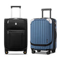 LEVEL8 Softside and Harshell Carry On Luggages with Laptop Compartment