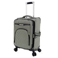 London Fog Oxford III 20" Expandable Spinner Black-White Houndstooth