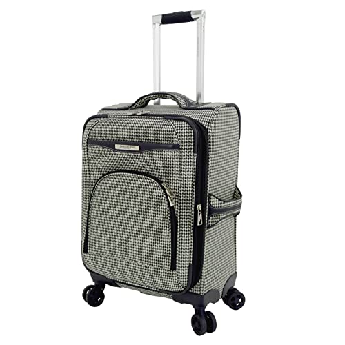 London Fog Oxford III Black White Houndstooth 2pc Set (20" and 29")
