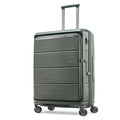 Samsonite Paralux Medium Checked Luggage - Innovative Design - Quick Access Front Pocket - Dual Suspension Wheel Technology - TSA Lock - Expandable - Includes Removable Packing Cubes - Olive