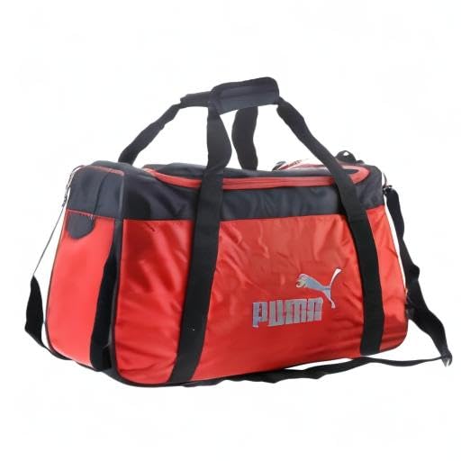 PUMA PUMAEvercat Foundation Duffel Unisex Duffel Bags RedBlack