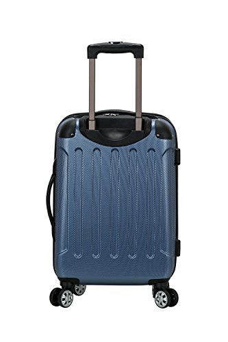 Rockland London Hardside Spinner Wheel Luggage, Blue, Carry-On 20-Inch