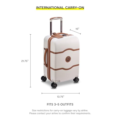 DELSEY PARIS Chatelet Air 2.0 Hardside Luggage with Spinner Wheels, Angora, 2 Piece Set (19/28)