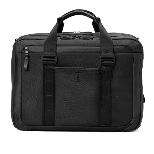 Travelpro Altitude Full Expansion Brief, Business Bag, 16 Inch Laptop, Work, Travel, Water Resistant, Men and Women, Jet Black