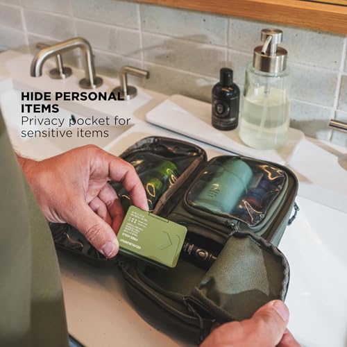 NOMATIC Toiletry Bag for Travel - Great for Travel Size Toiletries - Travel Essentials Wash Bag - Makeup Bag, (Navy), Large V2
