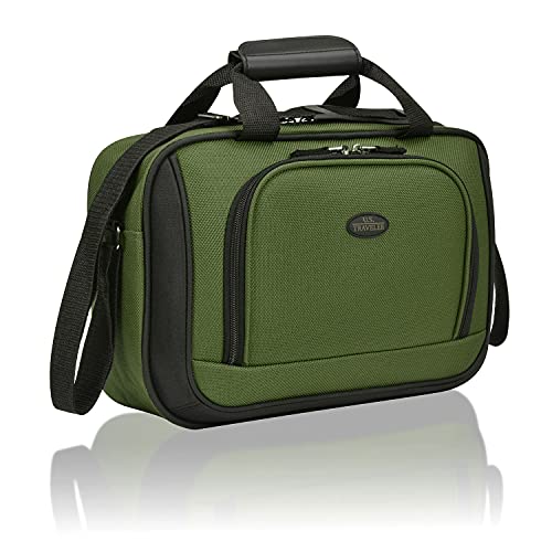 U.S. Traveler Rio 14" Travel Tote Bag, Lightweight 1200D Carry-On Bag for Women & Men, Green