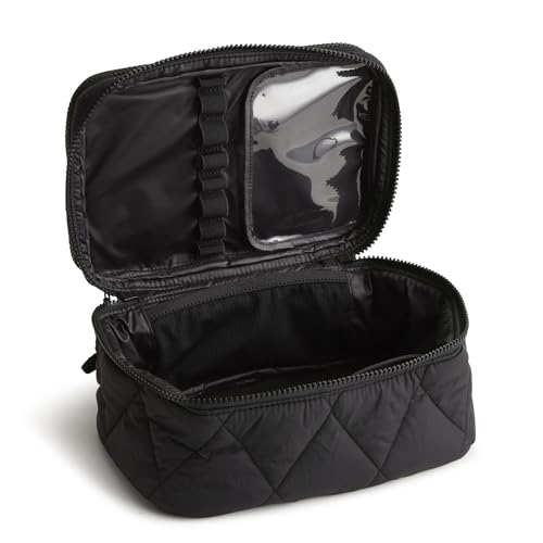 Vera Bradley Women's Featherweight Brush Up Cosmetic Case, Moonless Night, One Size