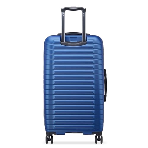 DELSEY PARIS Cruise 3.0 Hardside Expandable Luggage with Spinner Wheels, Blue, Checked 26 Inch Trunk