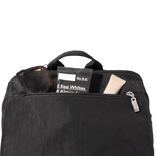 Baggallini Flap Laptop Backpack - 15"x11" Lightweight Work Travel Bag w/Luggage Sleeve & RFID