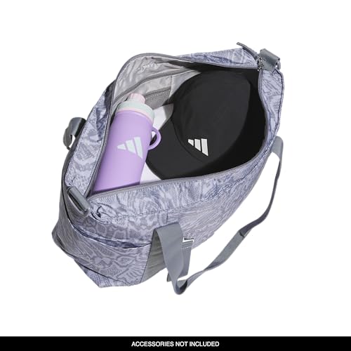 adidas All Me Tote Bag – Everyday Carryall with Crossbody Strap, Reptile Halo Silver-Grey/Grey, OSFA