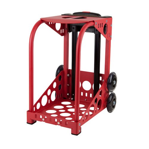 ZUCA Blue Reef Deep Sea Sport Insert Bag and Red Frame with Flashing Wheels
