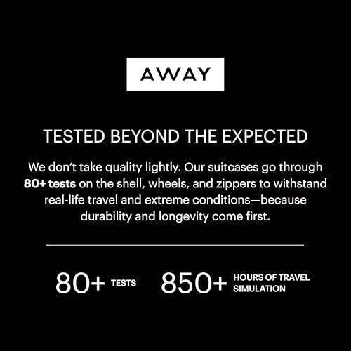 Away Bigger Carry-On Luggage - 23-Inch Lightweight Hardside Suitcase with 360° Spinner Wheels, Interior Compression System, TSA-Approved Lock - Jet Black