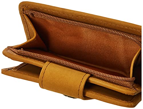 Timberland Women's Leather Rfid Small Indexer Wallet Billfold, Wheat (Nubuck), One Size