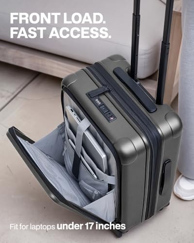 Coolife Luggage Sets Checked Suitcases - 2 Piece, Travel Carry on with Spinner Wheels, Expandable Hardside Large Suitcase with TSA Lock,20+29 Inch Grey