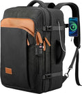 LUGGEX Travel Backpack 40L + TSA Cable Lock Bundle, Carry On Laptop Bag(Black)