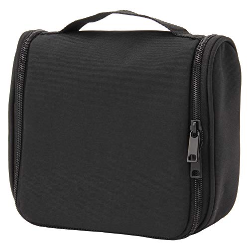 Muji Polyester Hanging Travel Case, 16 cm Width x 19 cm Depth x 6 cm Height, Black