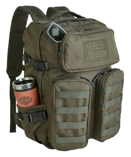 Harley-Davidson Rebel Rugged High-Density Polyester Backpack - Grape Leaf