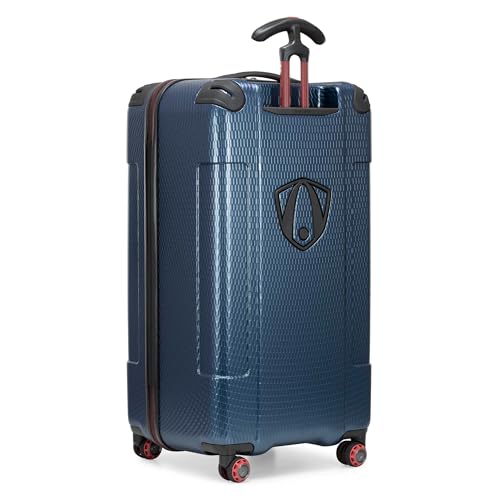 Traveler's Choice Maxporter II Polycarbonate Hardside Trunk with Spinner Wheels, Navy, 31-Inch Large Trunk