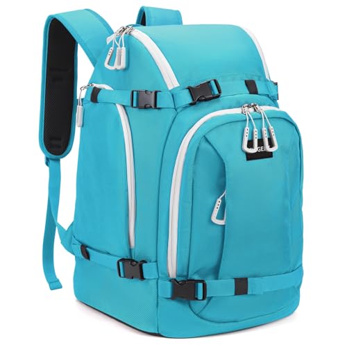MIGGEEY Ski Boot Bag, 50L Ski Boot Travel Backpack for Skis, Snowboard & Accessories, Waterproof Padded Ski Boot Bag Backpack