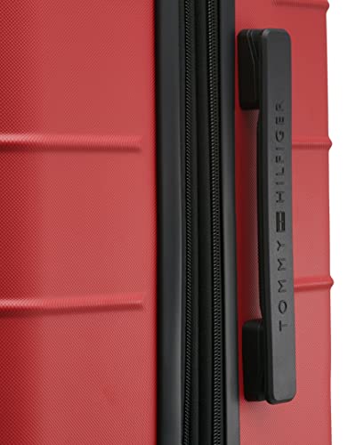 Tommy Hilfiger Women's Hardside Upright Luggage Set, Red, One Size