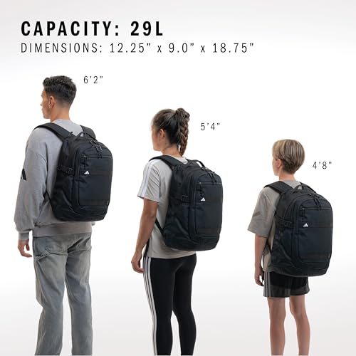 adidas Impulse Backpack for Laptop, School and Travel, 29L