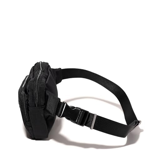Baggallini Securtex Anti-theft Belt Bag 8.8"x5.5" Crossbody Fanny Pack for Women RFID Wallet Locking Zipper Travel Purse