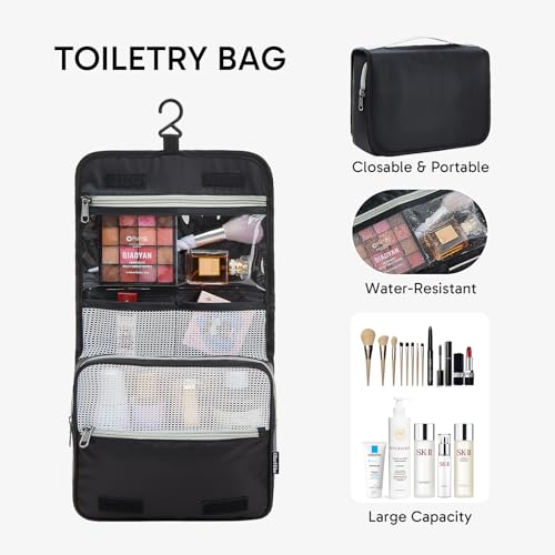 ALL INCLUDED 10 Set Durable Packing Cubes for Suitcases,OlarHike Essentials for Travel,UPGRADED Anti-Tear Stitching, NEW Improved Luggage Packing Organizers for Travel Accessories (Black)