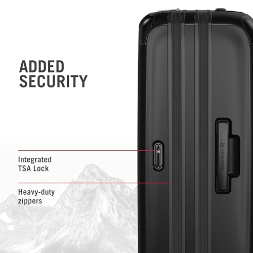 Victorinox Spectra 3.0 Expandable Medium Case - Modern Hardside Luggage - Rolling Suitcase with Spinner Wheels - Holds Travel Accessories - 81 Liters, Black