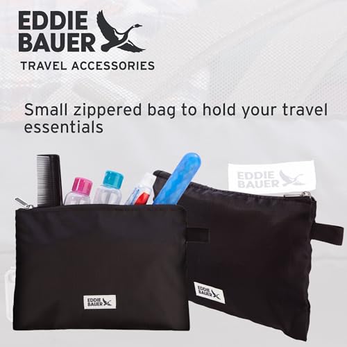 Eddie Bauer 5 Set Packing Organizer Cubes for Suitcases, Travel Essentials for Carry on, Lugagge Oganizer Bags Set Accessories, Black