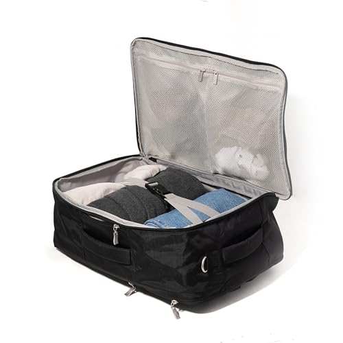 Baggallini Tandem Convertible Travel Backpack with 16" Laptop Padded Laptop Compartment, RFID, Water Repellent, Luggage Sleeve