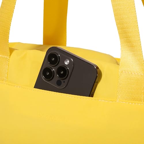 Baggallini Swift Tote Bag for Women - Lightweight 12x16 Nylon Zipped Travel Carry On Bag w/Luggage Sleeve