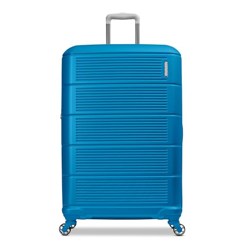 American Tourister Stratum 2.0 Expandable Hardside Luggage with Spinner Wheels, Adriatic Sea, 3-Piece Set (20/24/28)