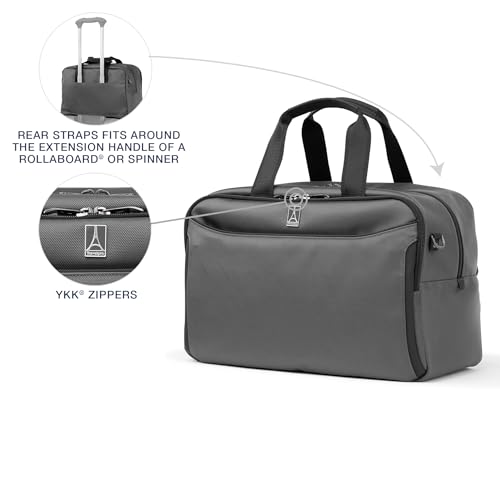 Travelpro Crew Classic Lightweight Softside Luggage, Underseat Travel Tote Bag, Men and Women, Titanium Grey