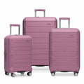 Traveler's Choice Pagosa Hardshell Expandable Luggage with Spinner Wheels, Mauve, 3-Piece Set (22/27/30)