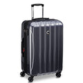 DELSEY PARIS Helium Aero Hardside Expandable Luggage with Spinner Wheels, Titanium, Checked-Medium 24 Inch